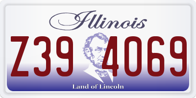 IL license plate Z394069