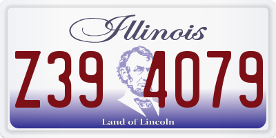 IL license plate Z394079