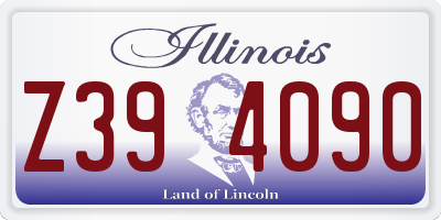 IL license plate Z394090
