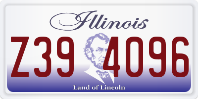 IL license plate Z394096