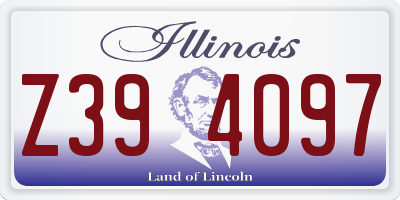 IL license plate Z394097