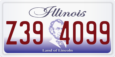 IL license plate Z394099