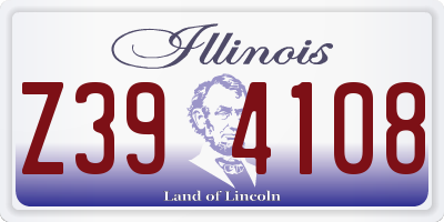 IL license plate Z394108