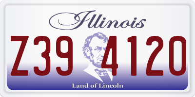 IL license plate Z394120