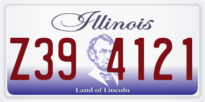 IL license plate Z394121