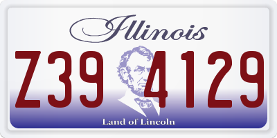 IL license plate Z394129