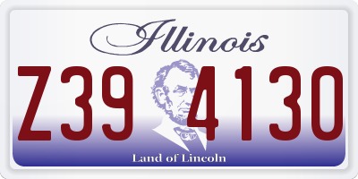 IL license plate Z394130