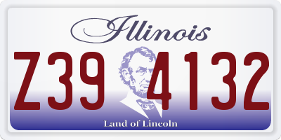 IL license plate Z394132