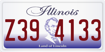 IL license plate Z394133