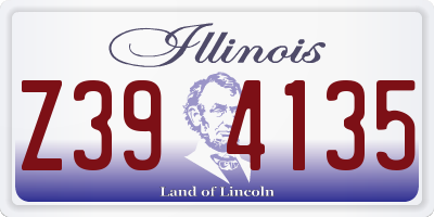 IL license plate Z394135