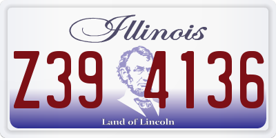 IL license plate Z394136