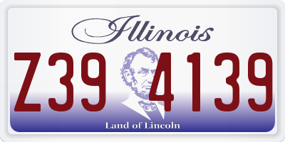 IL license plate Z394139