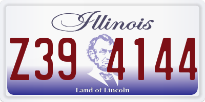 IL license plate Z394144