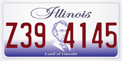 IL license plate Z394145