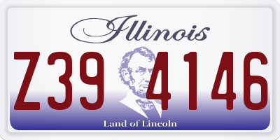 IL license plate Z394146