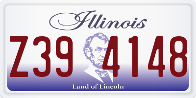 IL license plate Z394148