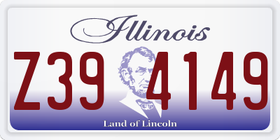 IL license plate Z394149
