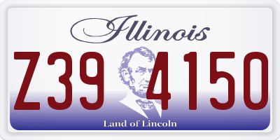 IL license plate Z394150