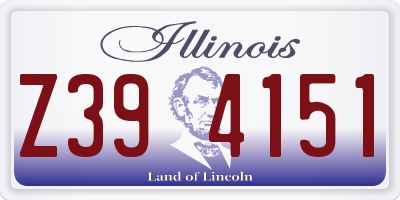 IL license plate Z394151