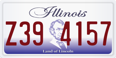 IL license plate Z394157