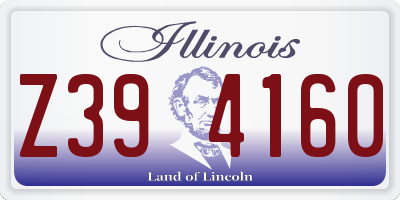 IL license plate Z394160