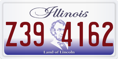 IL license plate Z394162