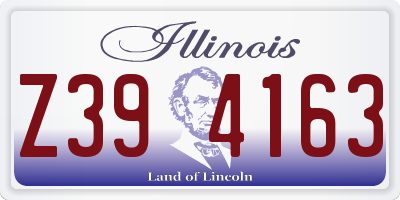 IL license plate Z394163