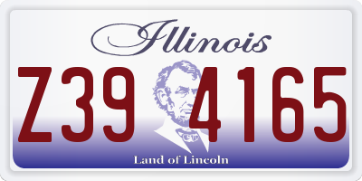 IL license plate Z394165