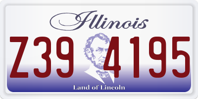 IL license plate Z394195