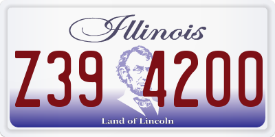 IL license plate Z394200
