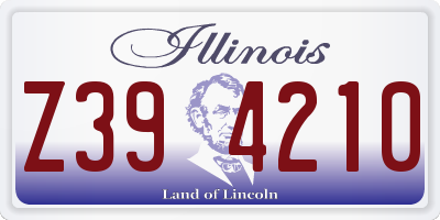 IL license plate Z394210