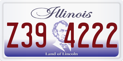 IL license plate Z394222