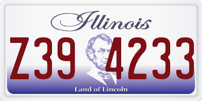 IL license plate Z394233