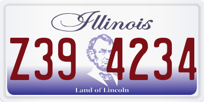 IL license plate Z394234
