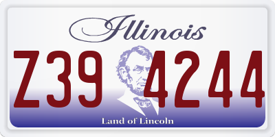 IL license plate Z394244