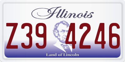 IL license plate Z394246