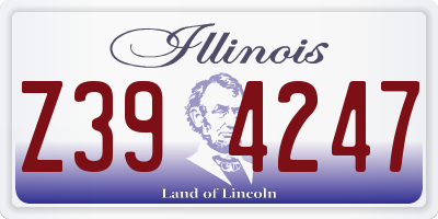 IL license plate Z394247