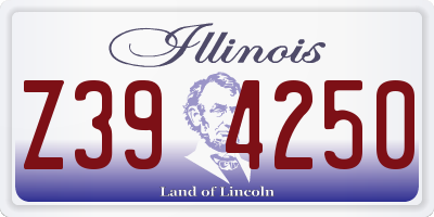 IL license plate Z394250