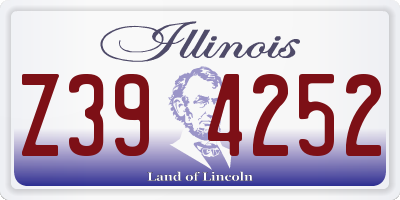 IL license plate Z394252