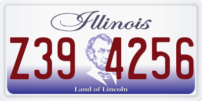 IL license plate Z394256