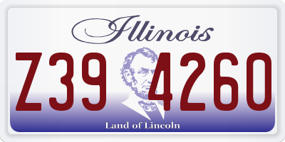 IL license plate Z394260