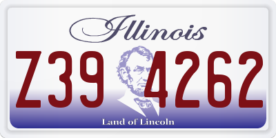 IL license plate Z394262