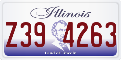IL license plate Z394263