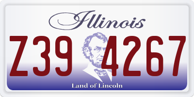 IL license plate Z394267