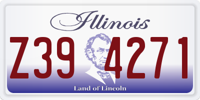 IL license plate Z394271