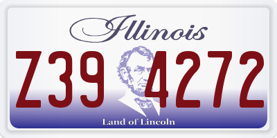 IL license plate Z394272