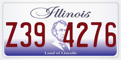 IL license plate Z394276