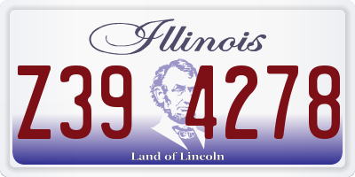 IL license plate Z394278