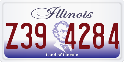 IL license plate Z394284