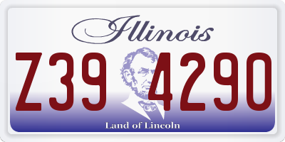 IL license plate Z394290